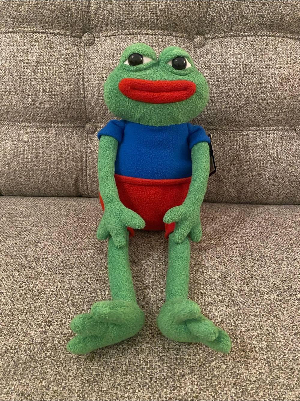 Hashtag Collectibles Pepe the Frog Official Plush Doll (Anatomically Correct)